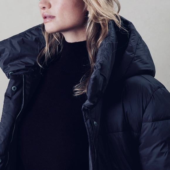 BANANA REPUBLIC Long hooded puffer jacket - Picture 3 of 9